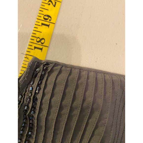 Banana Republic Gray Sleeveless Embellished Tank Top Medium - Picture 8 of 9